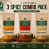 Combo 3 in 1 - Turmeric Powder, Red Chilli Powder, Coriander Powder