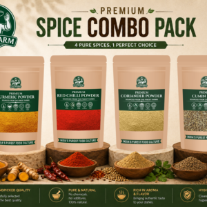 Combo 4 in 1 - Turmeric Powder, Red Chilli Powder, Coriander Powder and Cumin Seeds